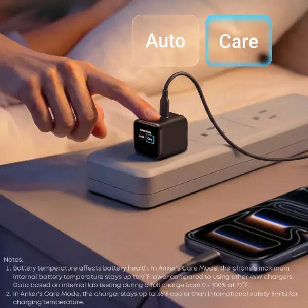 Anker Nano 45W-C Smart Display Gen Fast Charger 180° Foldable